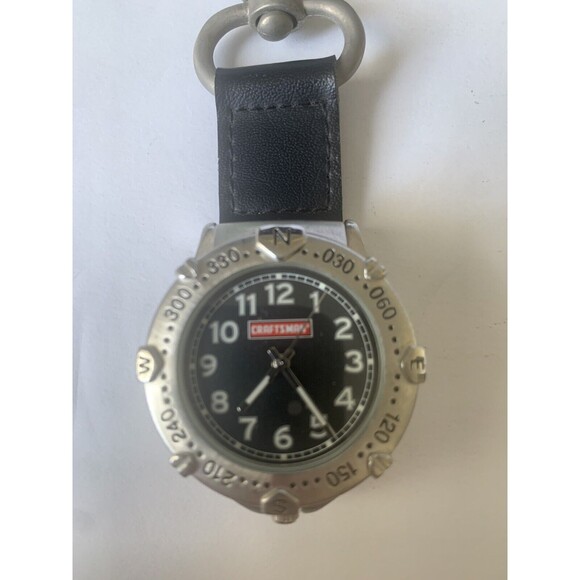 Craftsman Relic‎ Men Pocket Watch Stainless Steel Fob Clip With Compass. - Picture 4 of 8